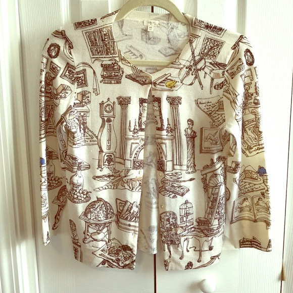 J Crew Factory Library Cardigan Wool Xs 